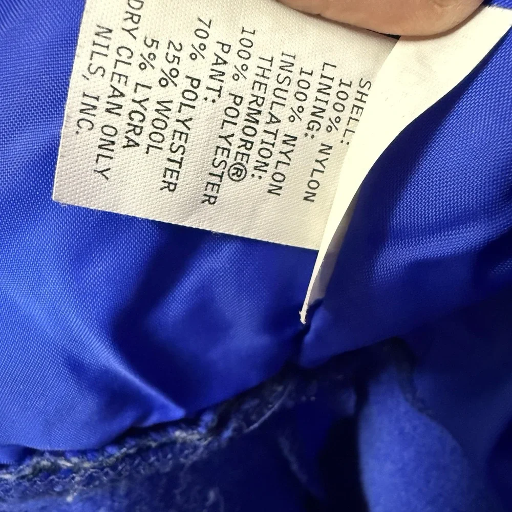 Vintage Nils Full Body Ski Suit In Cobalt Blue Women's Size 10‎